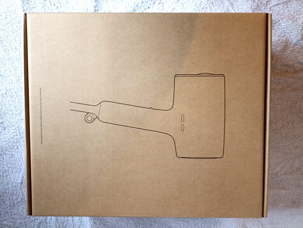 Panasonic EH-NA0J Haartrockner, Verpackung Oberseite ohne Umverpackung