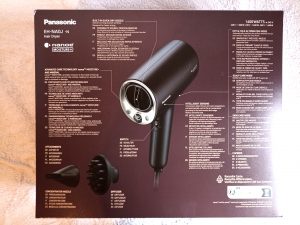 Panasonic EH-NA0J Haartrockner, Verpackung Rückansicht
