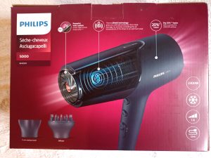 Philips BHD510 00 Haartrockner, Verpackung Rückseite