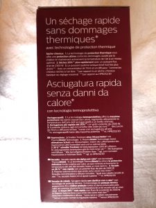 Philips BHD510 00 Haartrockner, Verpackung Seitenansicht 2