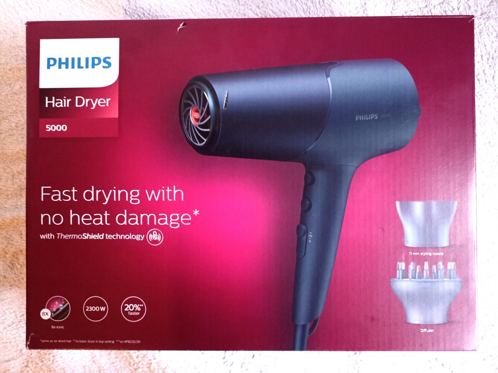 Philips BHD510 00 Haartrockner, Verpackung Vorderseite