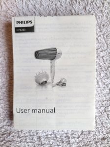 Philips DryCare Prestige HP8280 00 Haartrockner, Gebrauchsanweisung