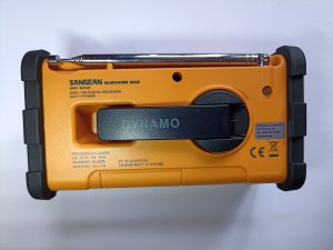Sangean MMR88 DAB Kurbelradio, Rückansicht