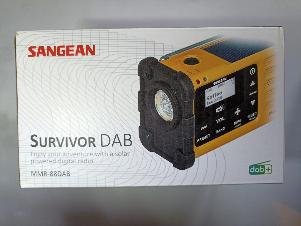 Sangean MMR88 DAB Kurbelradio, Verpackung Vorderseite