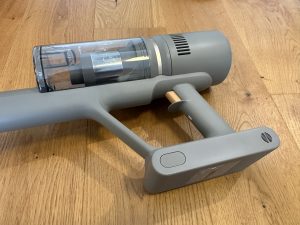 Saugeinheit des Dreame Z10 Station Akku-Staubsaugers von der Seite