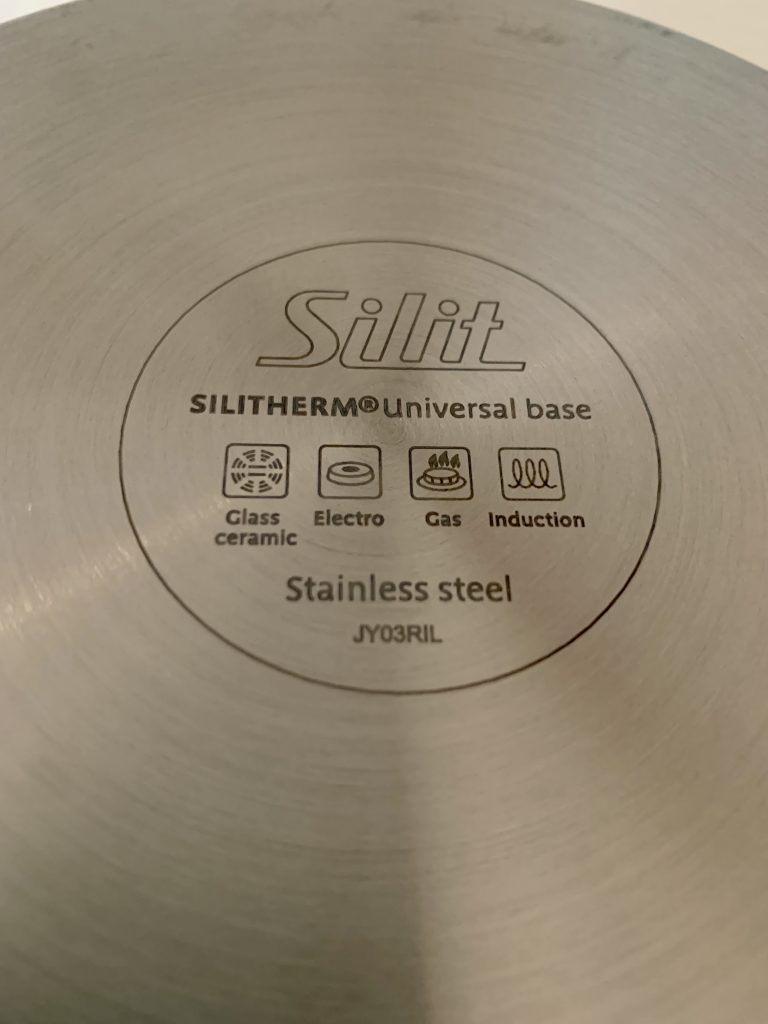 Silit Talis Pfanne Nahaufnahme Pfannenboden von unten