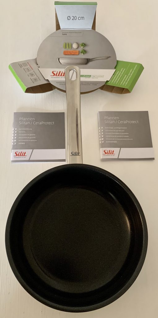 Silit Talis Pfanne mit Bedienungsanleitung und Umverpackung