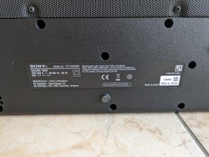 Sony HT A5000 Soundbar Typschild