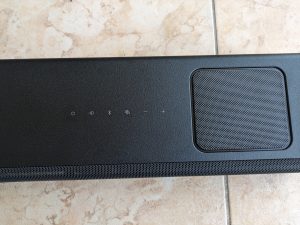 Sony HT A5000 Soundbar blick auf das Bedienfeld