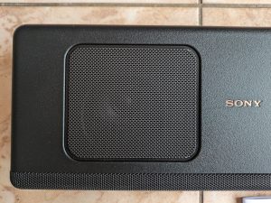 Sony HT A5000 Soundbar von oben nähere Ansicht der linken Seite