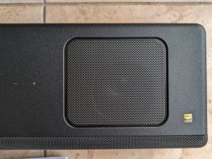 Sony HT A5000 Soundbar von oben nähere Ansicht der rechten Seite