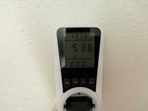 Stromverbrauch des Bosch Professional GSR 12V-15 Akkuschraubers beim Laden