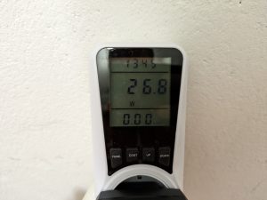 Stromverbrauch des WORKPRO ‎W122039AU Akkuschraubers beim Laden