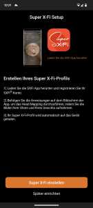 Super XFi in der App der Creative SXFI CARRIER Soundbar