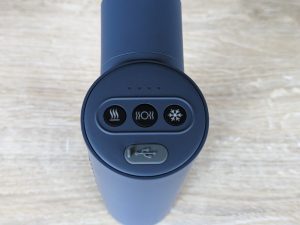 Tasten der Medisana MG600 Massagepistole