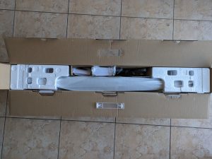 Verpackung der Sony HT A5000 Soundbar geöffnet