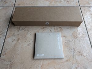 Verpackung für Anleitungen und Kabel der Sonos Beam (Gen 2) Soundbar