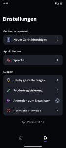 Weitere Einstellungen in der App der JBL Bar 800 Soundbar