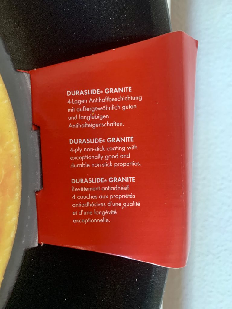 ZWILLING Madura Plus Pfanne Produktinformationen auf dem Schutzkarton Teil 3