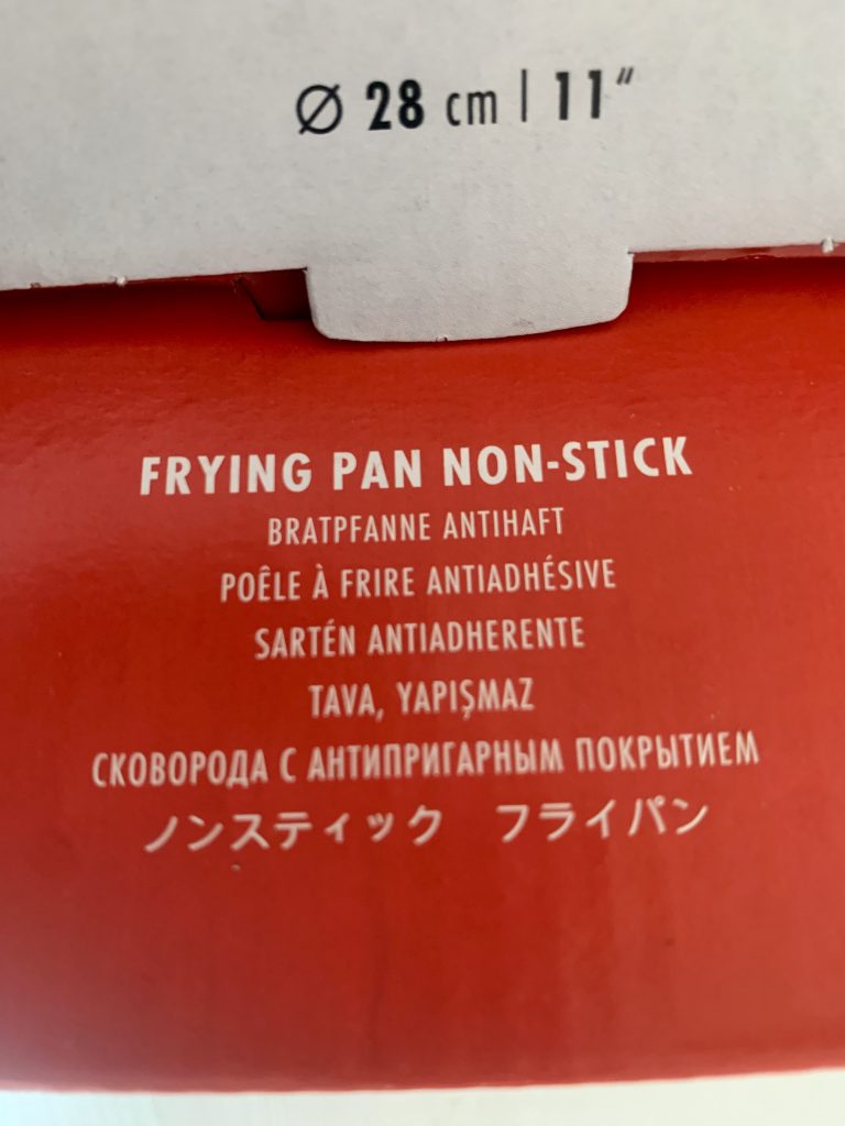 ZWILLING Madura Plus Pfanne Produktinformationen auf dem Schutzkarton Teil 4