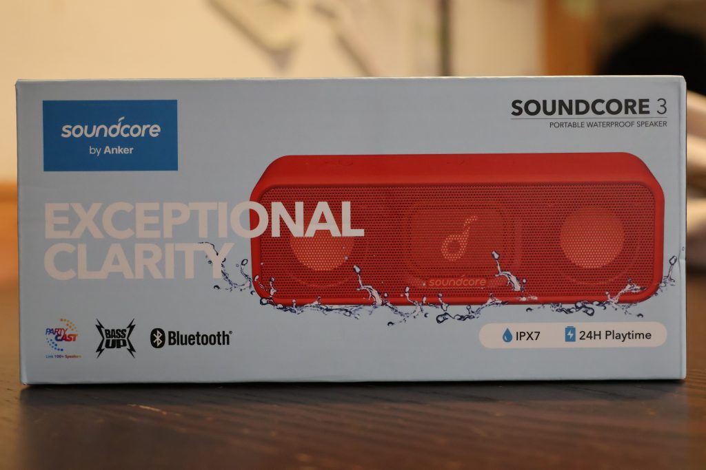 Anker Soundcore 3 Bluetooth-Lautsprecher Karton