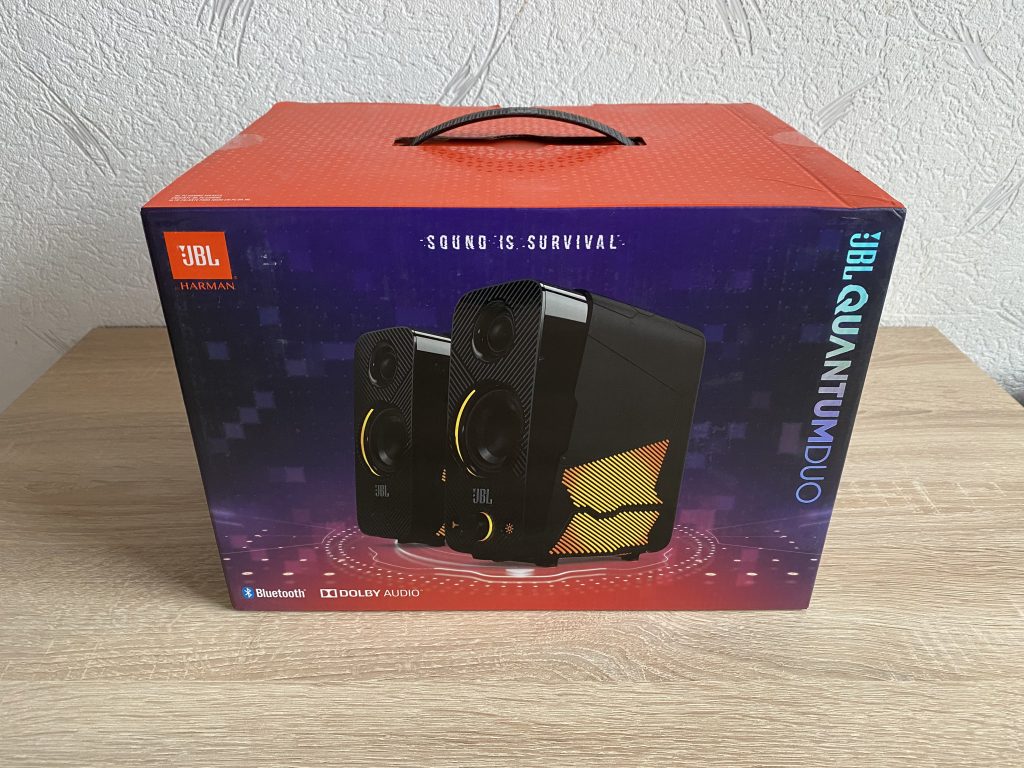 JBL Quantum Duo PC-Lautsprecher Verpackung