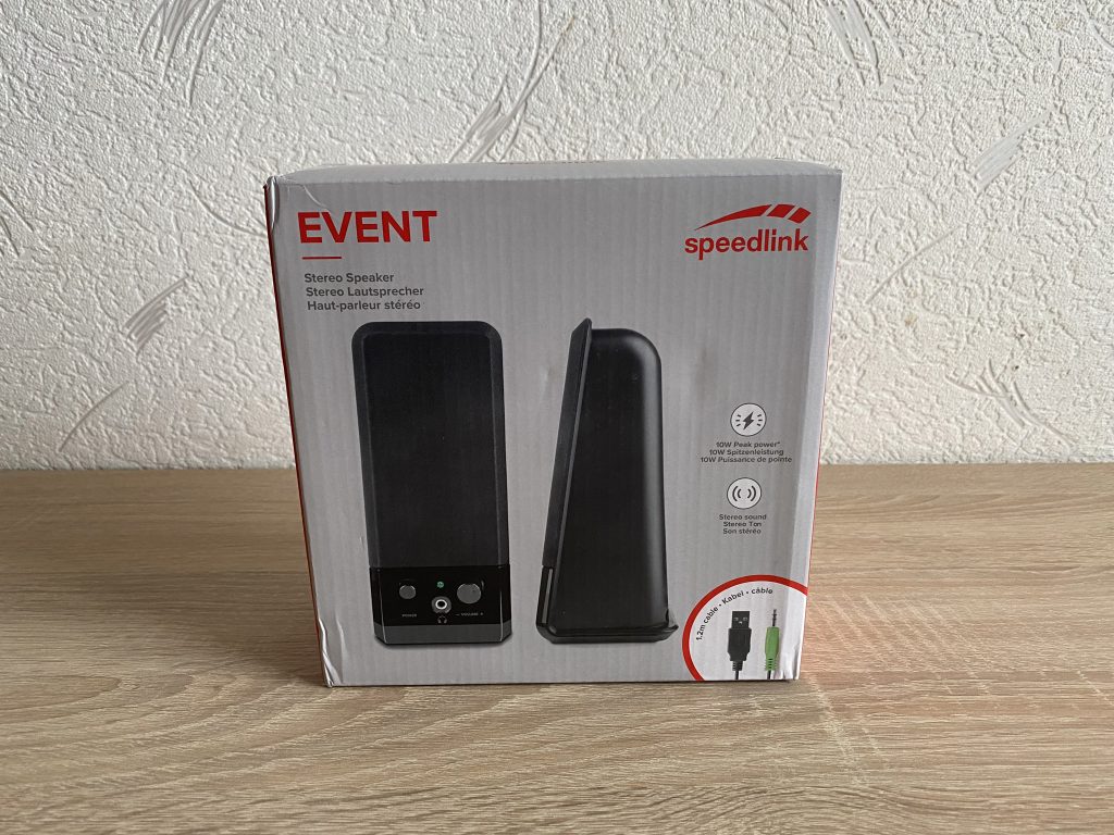 Speedlink EVENT PC-Lautsprecher Verpackung