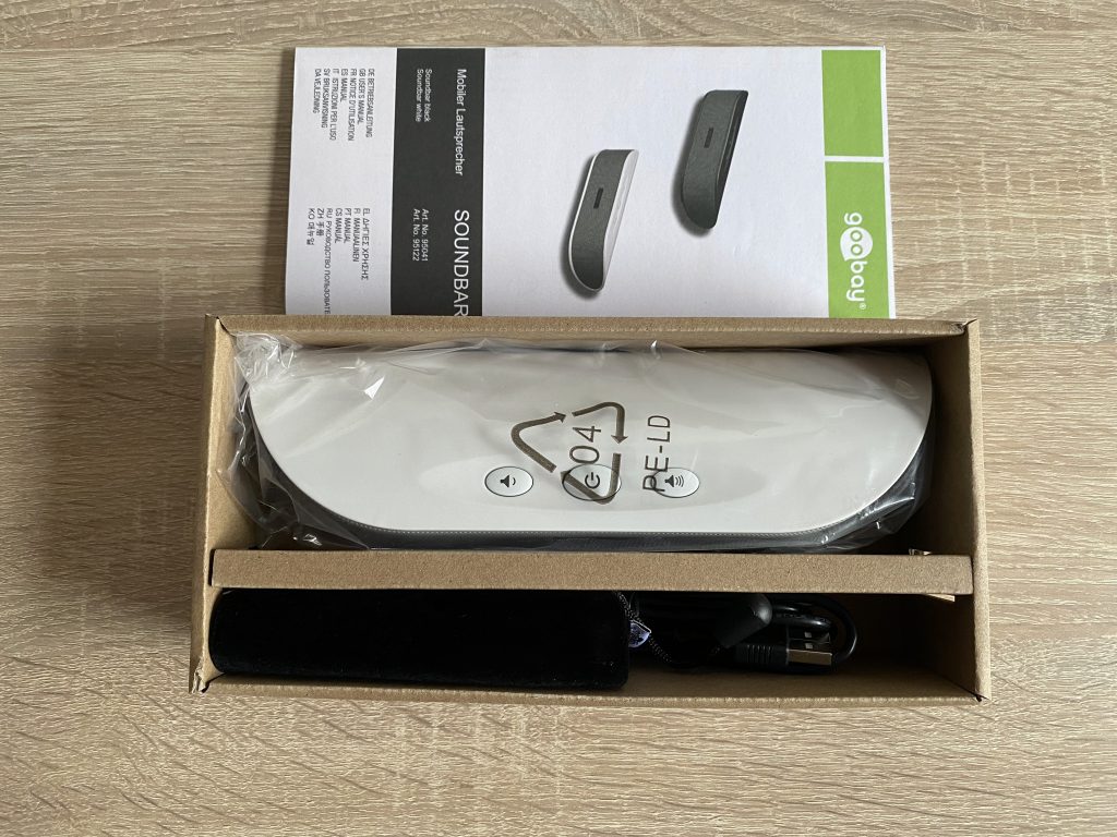 Goobay 95122 GB PC-Lautsprecher in der Verpackung