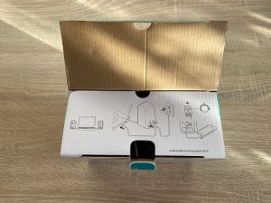 Logitech Z150 PC-Lautsprecher geöfnete Verpackung