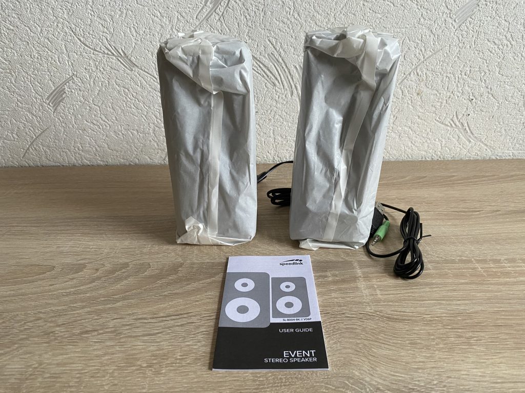 Speedlink EVENT PC-Lautsprecher ausgepackt 1