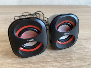 Hama Sonic Mobil 183 PC-Lautsprecher Detail Frontansicht