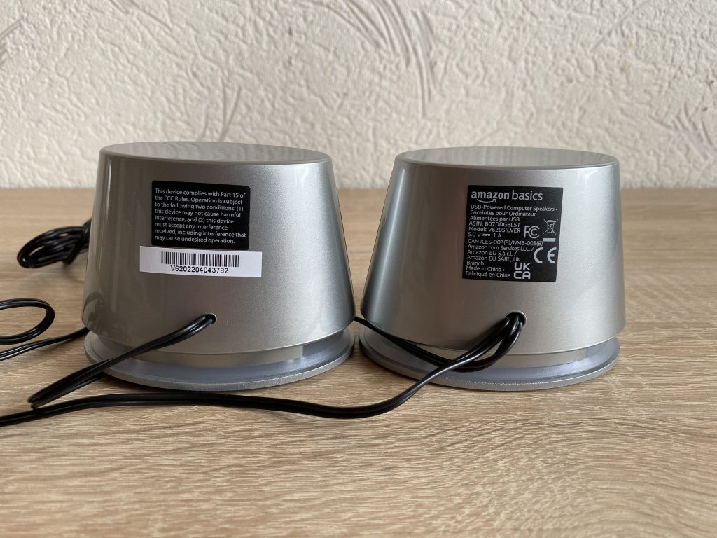 AmazonBasics V620 PC-Lautsprecher Detail Rückseite