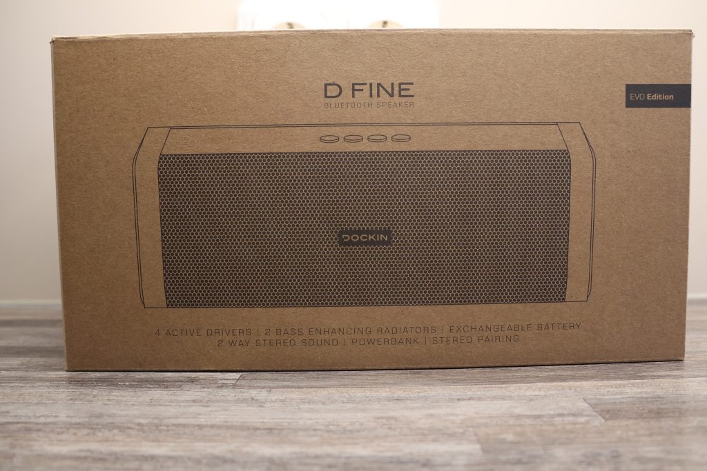 Dockin D Fine Evo Bluetooth-Lautsprecher Karton Front
