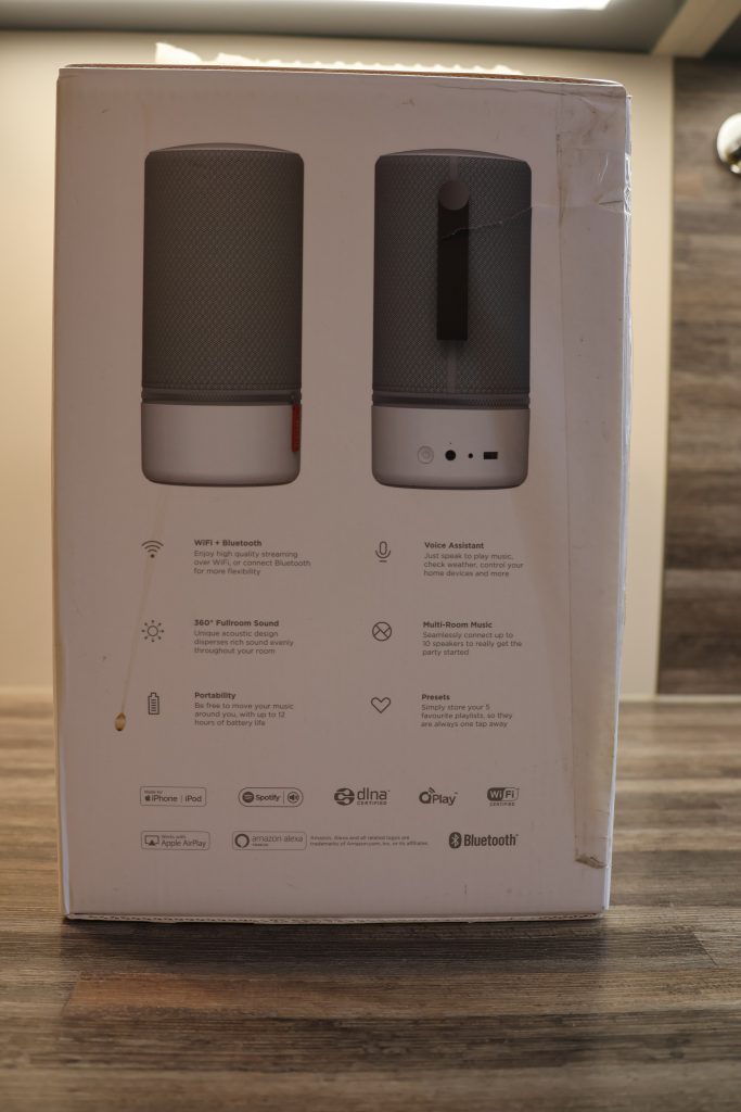 Libratone Zipp 2 Bluetooth-Lautsprecher Karton Rückseite