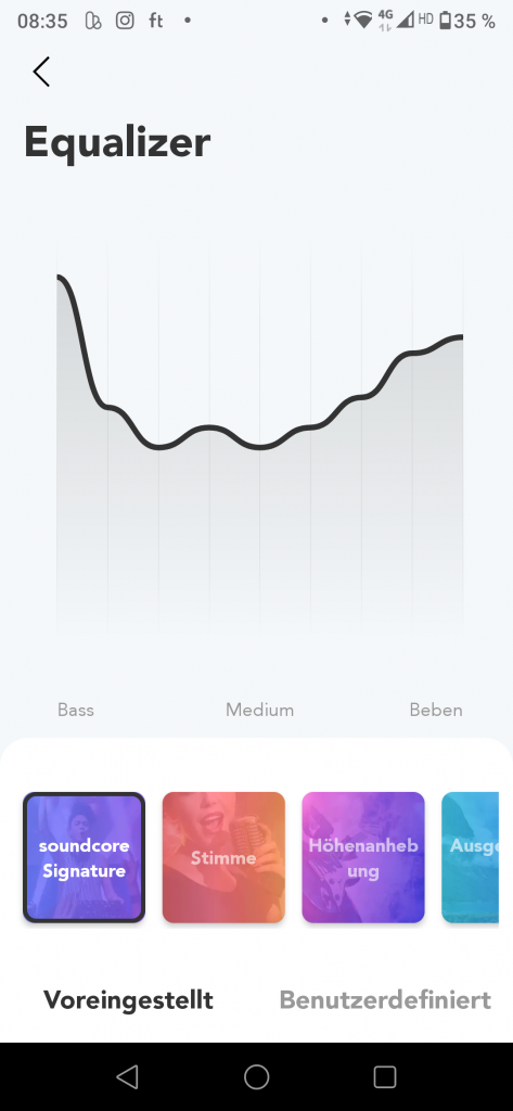 Anker Soundcore Equalizer Screenshot 2
