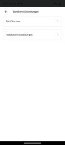 App der NETVUE Birdfy Wildkamera, erweiterte Einstellungen