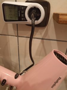 BaByliss 5337PRE Haartrockner, Messen der Leistung in Watt