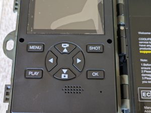 Bedienfeld der Coolife H881 Wildkamera