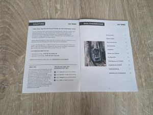 Bedienungsanleitung der JOH Javelins M1 Wildkamera geöffnet