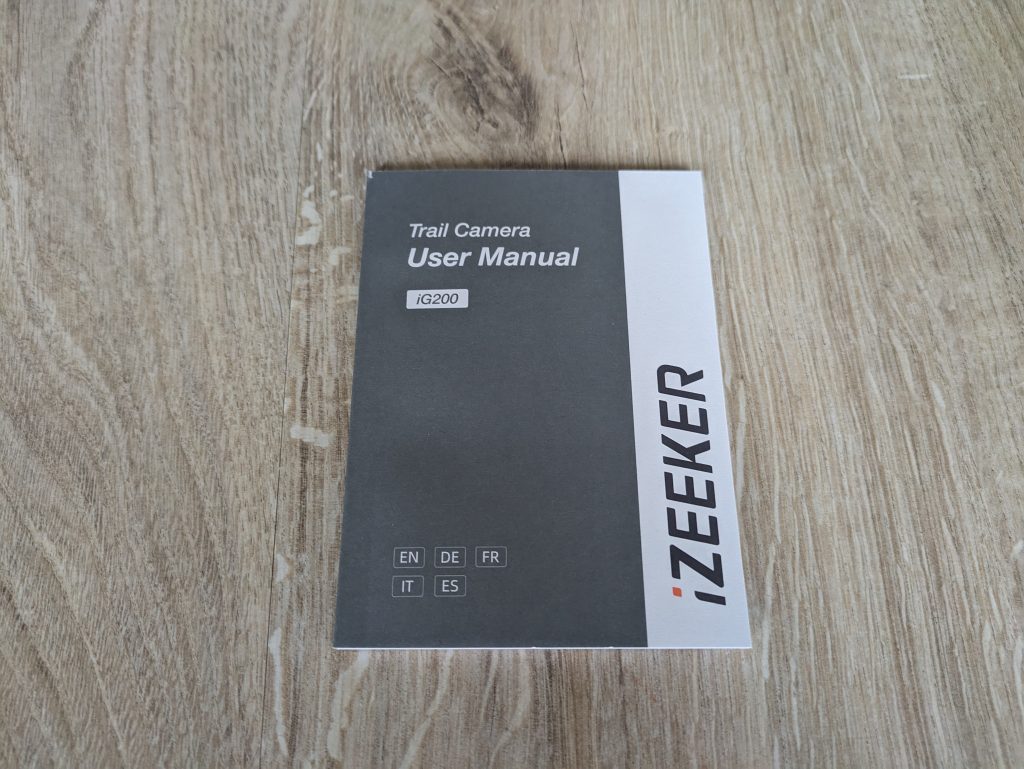 Bedienungsanleitung der iZEEKER iG200 Wildkamera