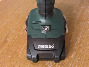Bit-Halterungen des Metabo BS 18 Akku-Bohrschraubers von vorne
