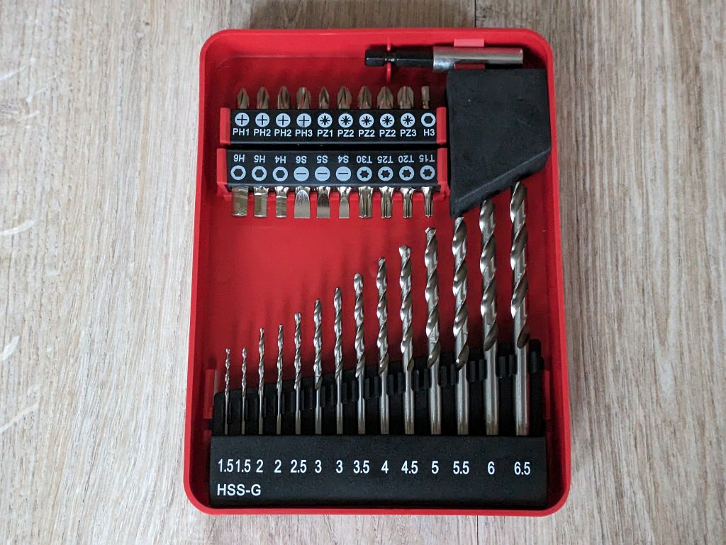 Bits und Bohrer des Metabo BS 18 Akku-Bohrschraubers