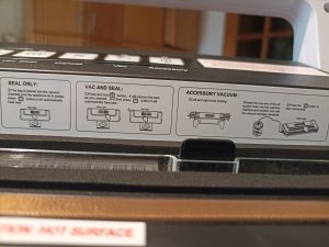 Bonsenkitchen VS2000 Vakuumierer, Innenansicht Kurzanleitung