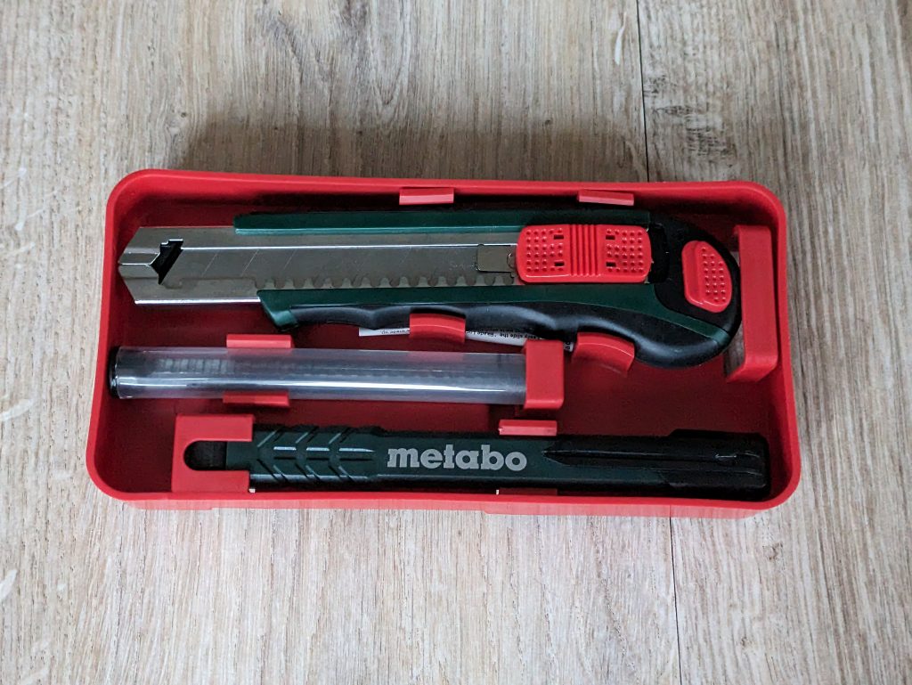 Cuttermesser des Metabo BS 18 Akku-Bohrschraubers