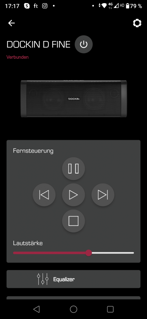 Dockin D Fine Evo Fernsteuerung Screenshot