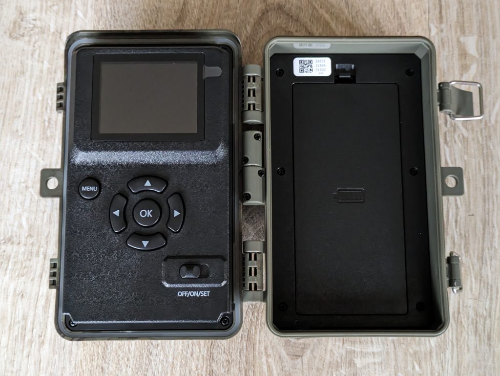 GardePro A3S Wildkamera geöffnet