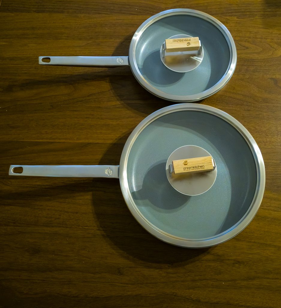 GreenKitchen ZEN-Pan Pfannen mit beiden Durchmessern mit Deckeln