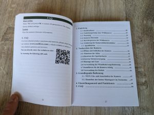 Handbuch der Coolife H881 Wildkamera geöffnet