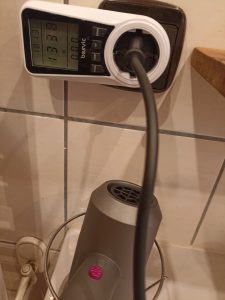 HappyGoo - Haartrockner, Messen der Leistung in Watt