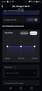 JBL Charge 5 Wi-Fi Screenshot Equalizer
